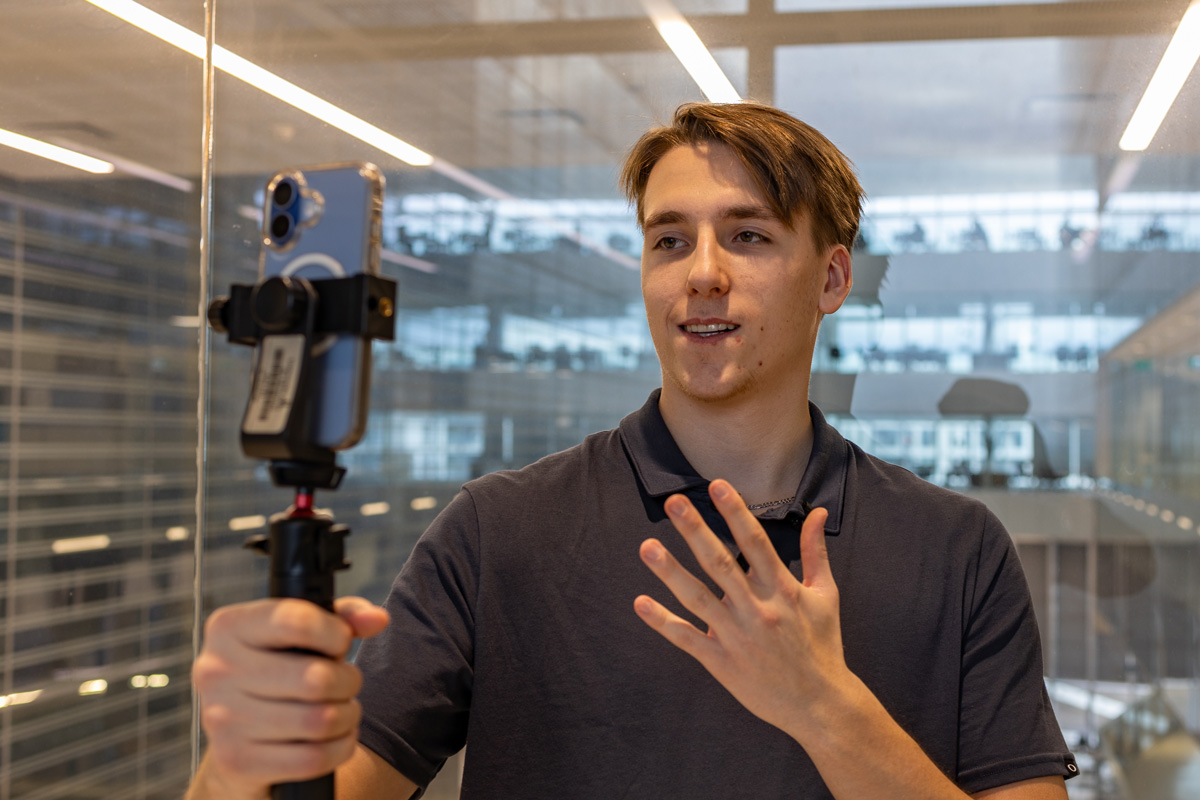 Vidéo verticale journalistique